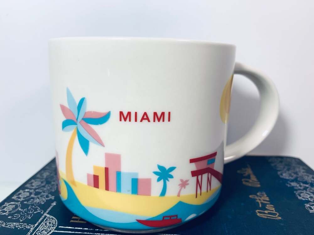 Starbucks Destination Miami You Are Here Coffee Cup mug 14oz